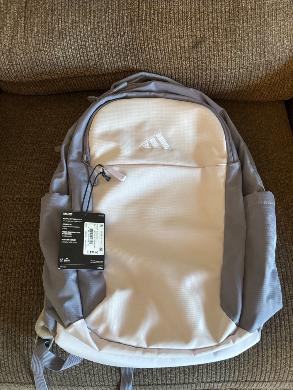 adidas Men’s Pink & Gray Everyday Backpack